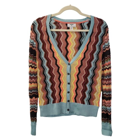 Cardigan Missoni For Target – Fuchsia Multicolore à Motifs Zigzag, Taille XL